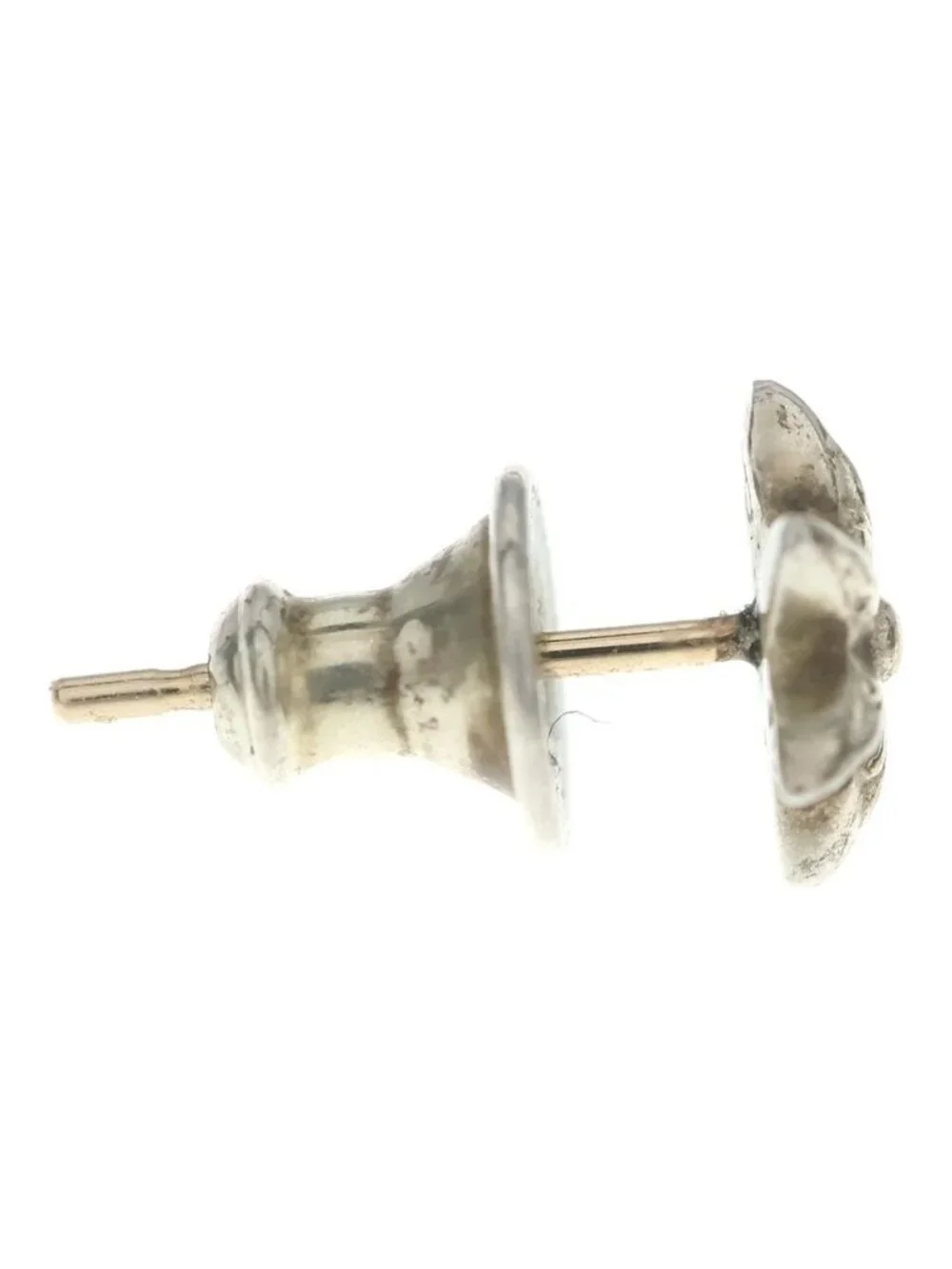 Chrome Hearts CO Star Stud Earrings Silver